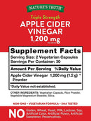 Nature's Truth Apple Cider Vinegar Capsules | 1200mg | 60 Veggie Pills