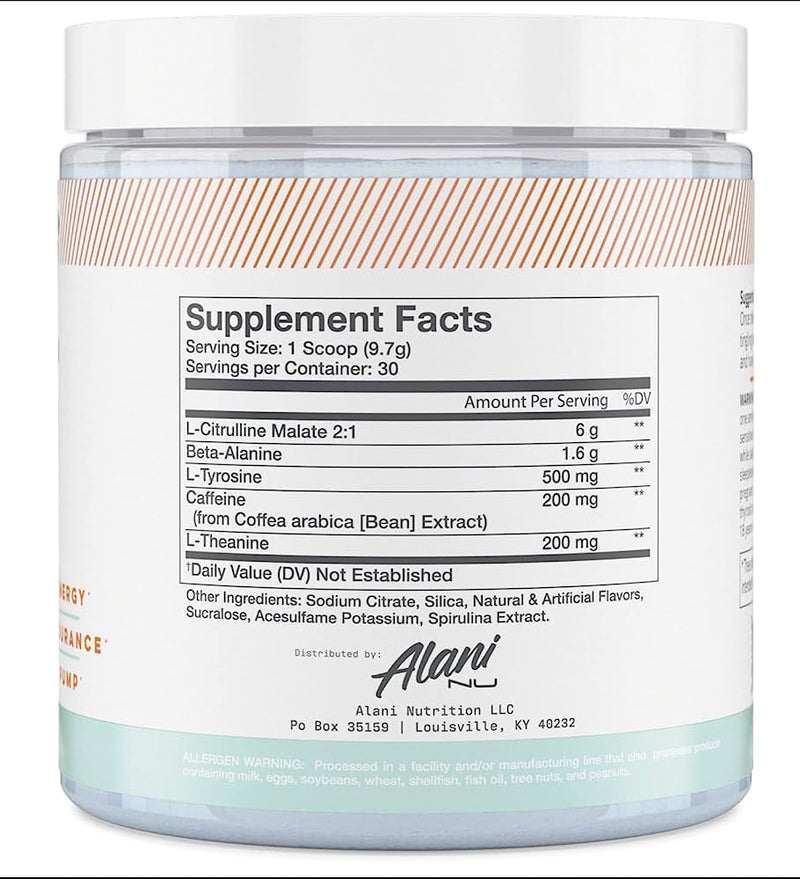 ALANI NU PREWORKOUT 30 SERVING