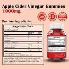 GUMMY ME  Apple Cider Vinegar Gummies 60'S - 1000mg