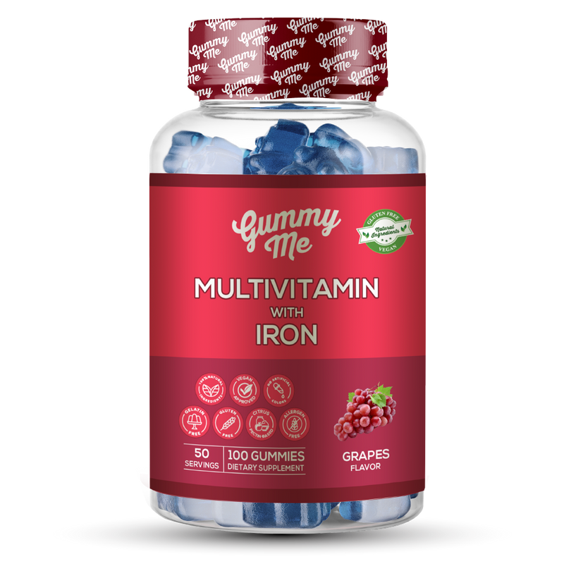 GUMMYME MULTIVITAMIN & IRON 100 GUMMIES