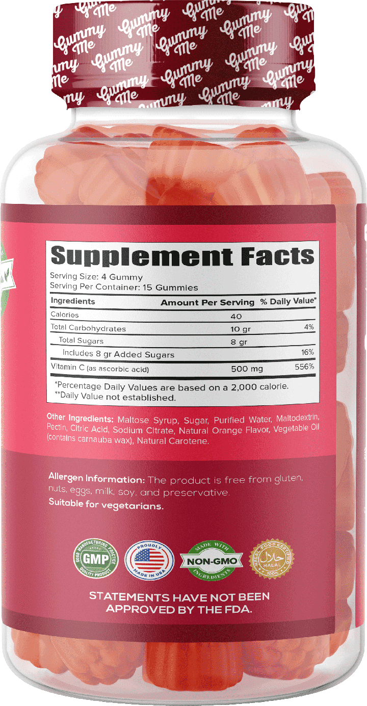 GUMMYME VITAMIN C 500MG 60GUMMIES