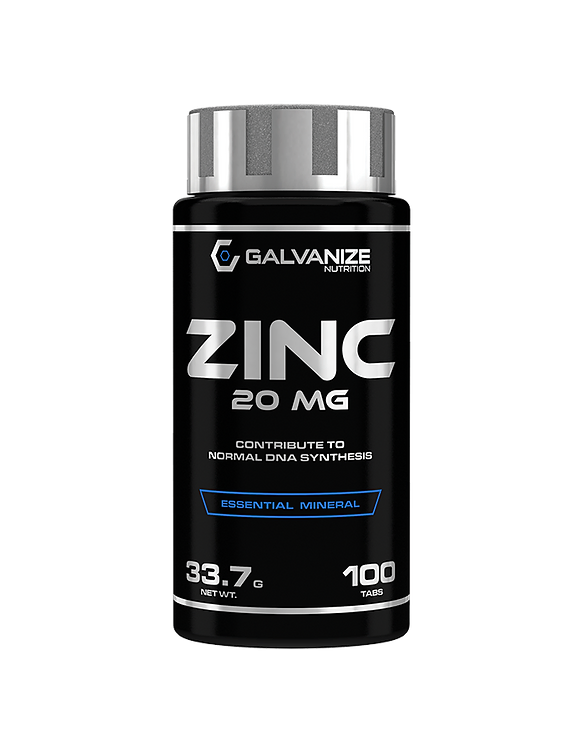 GALVANIZE ZINC 20MG, 100 CAPS